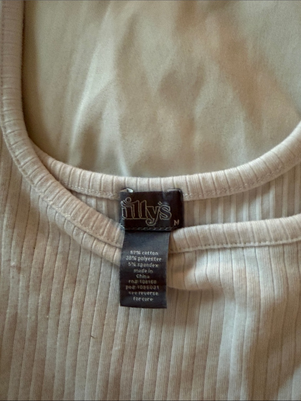Tilly's White Ribbed Tank Crop Top - Women - Picture 2 of 4